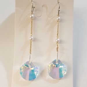 Iridescent Seashell Earrings